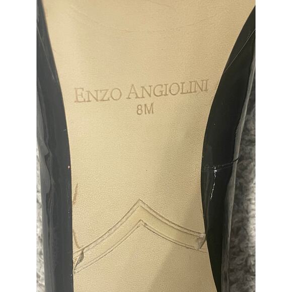 Enzo Angiolini EADIXY Pumps Heels Women's 8 M Patent Leather SFT 1212 Gray Blue - Picture 7 of 13